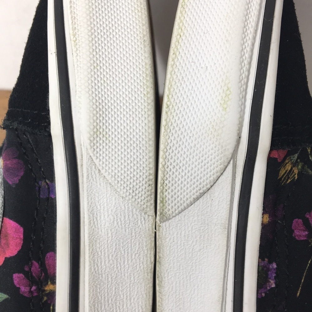 Vans Women’s Old Skool Black Floral Skate Sneakers Size 5.5 GREAT Condition - Picture 10 of 15